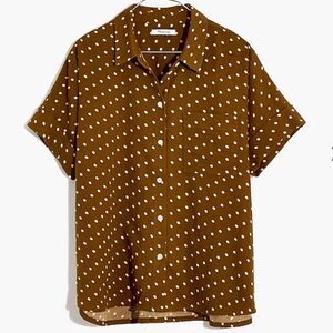 EUC Madewell Daily Shirt in Dot Print